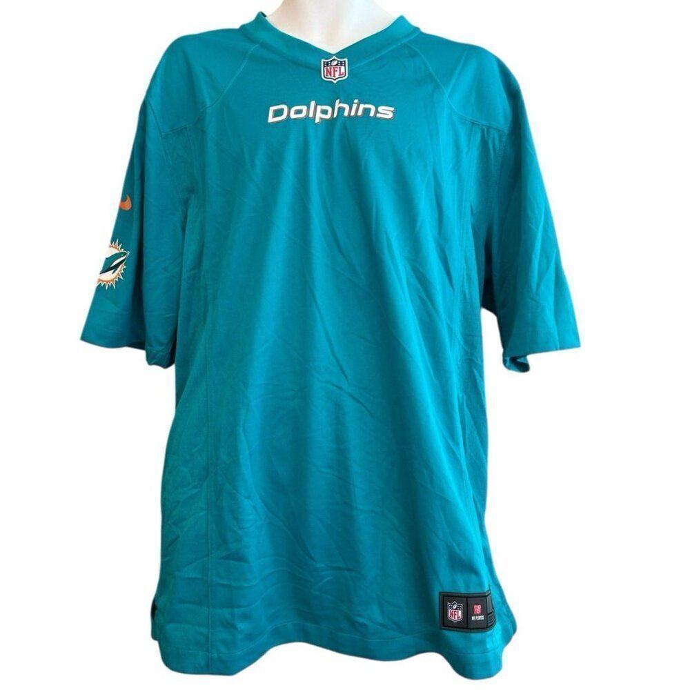 NFL On FIeld Apparel Nike Mens Size Large Blank Miami Dolphins Jersey NWT